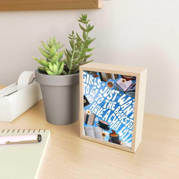 Girls Just Want to Go to a Bookstore Mini Art Print Gallery Image 2