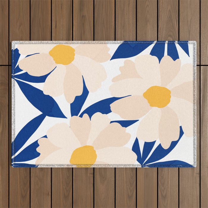 Freya's flower Outdoor Rug Gallery Image 1