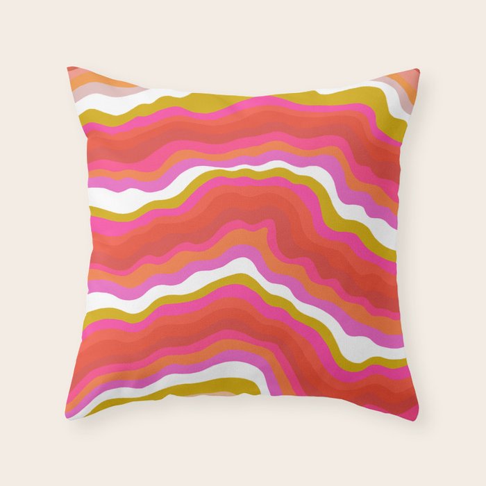 summer of love Throw Pillow Gallery Image 1