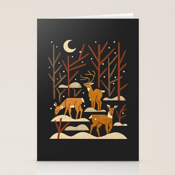Wild Wood Deer Stationery Card Gallery Image 1