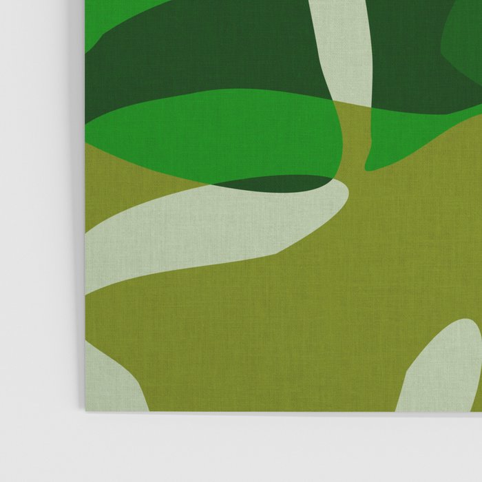 monstera leaf greenery minimal cut outs composition Poster Gallery Image 3