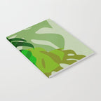 monstera leaf greenery minimal cut outs composition Notebook Gallery Image 2