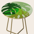 monstera leaf greenery minimal cut outs composition Side Table Gallery Image 2