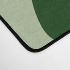 monstera leaf greenery minimal cut outs composition Desk Mat Gallery Image 4