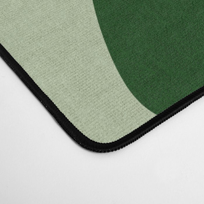 monstera leaf greenery minimal cut outs composition Desk Mat Gallery Image 4