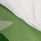 monstera leaf greenery minimal cut outs composition Comforter Gallery Image 4