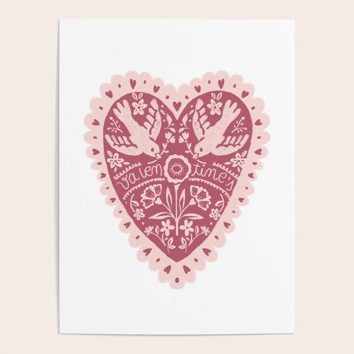 Handmade Valentines heart Poster Gallery Image 4