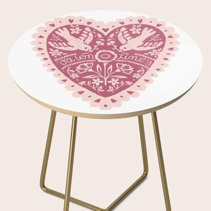 Handmade Valentines heart Side Table Gallery Image 2