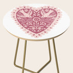 Handmade Valentines heart Side Table Gallery Image 2