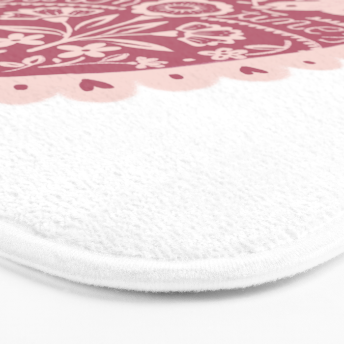 Handmade Valentines heart Bath Mat Gallery Image 3