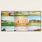 Famous Golf Courses In The USA Collage Desk Mat Gallery Image 3