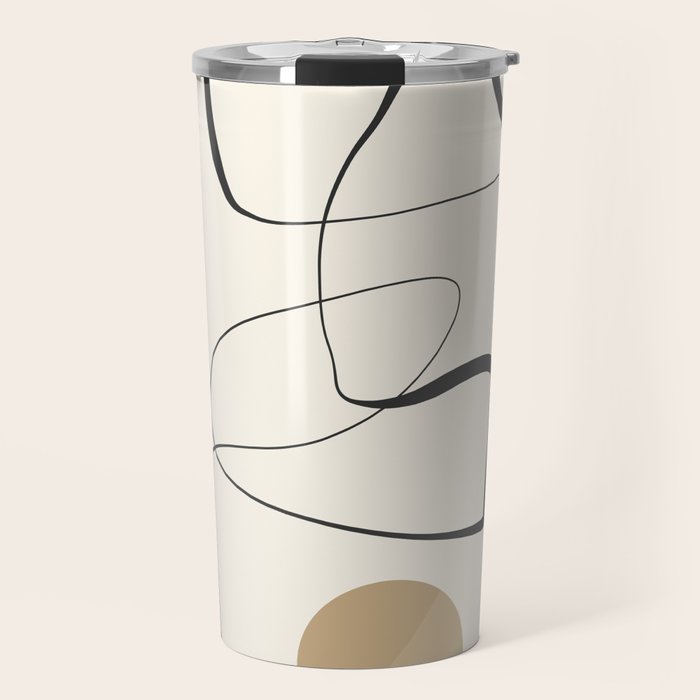 Abstract line art 84 Travel Mug Gallery Image 1
