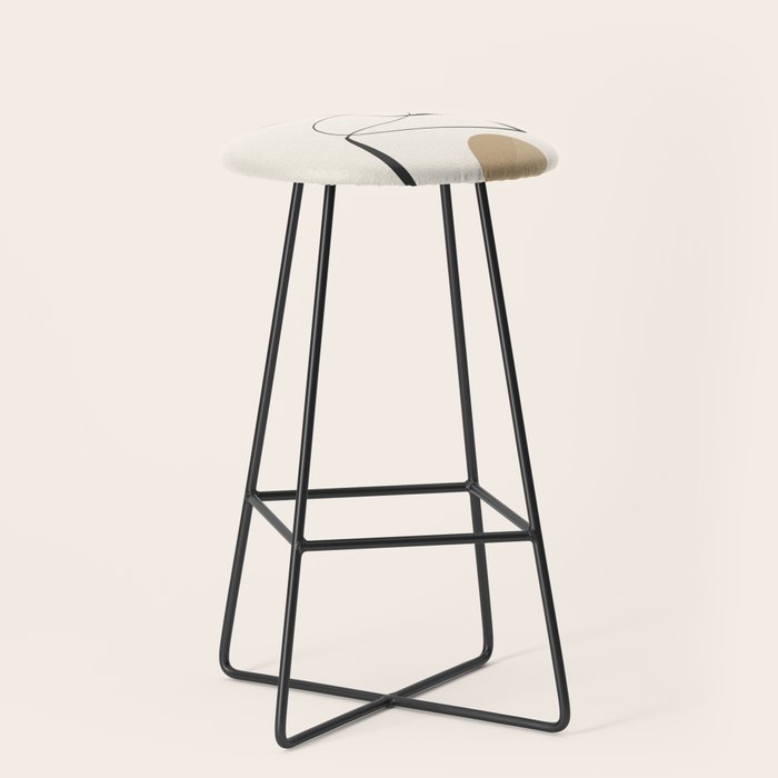 Abstract line art 84 Stool Gallery Image 1