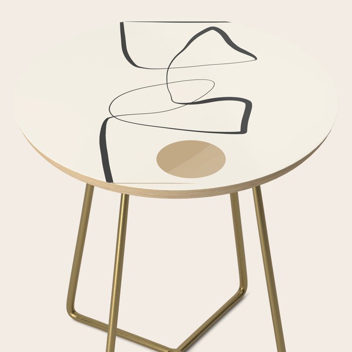 Abstract line art 84 Side Table Gallery Image 2
