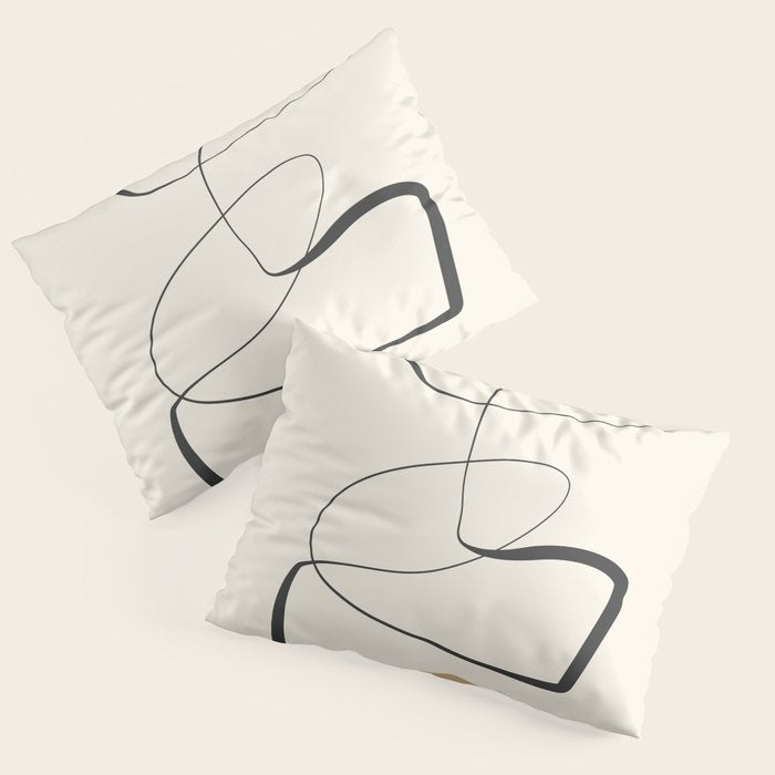 Abstract line art 84 Pillow Sham Gallery Image 3