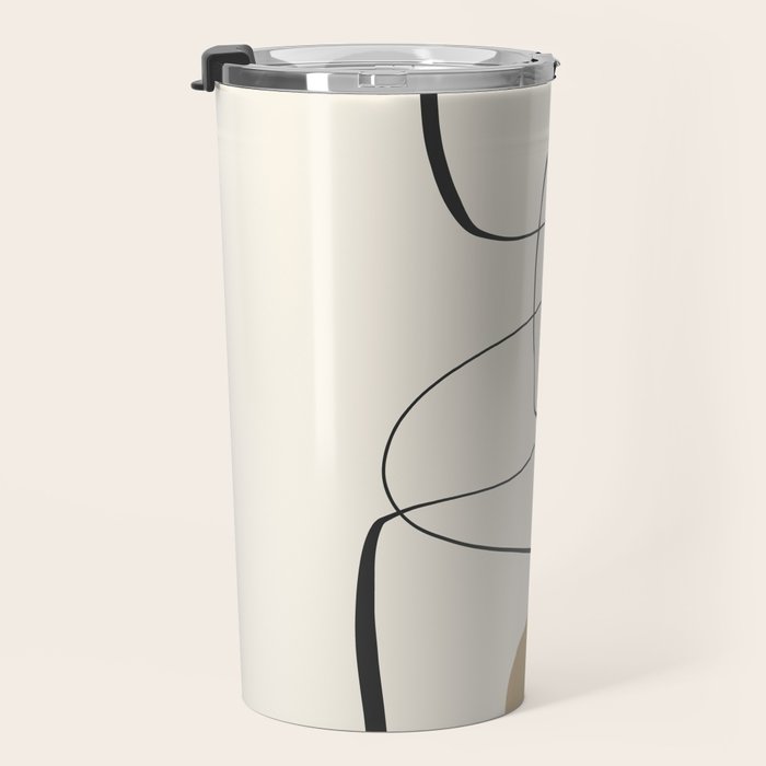 Abstract line art 84 Travel Mug Gallery Image 3