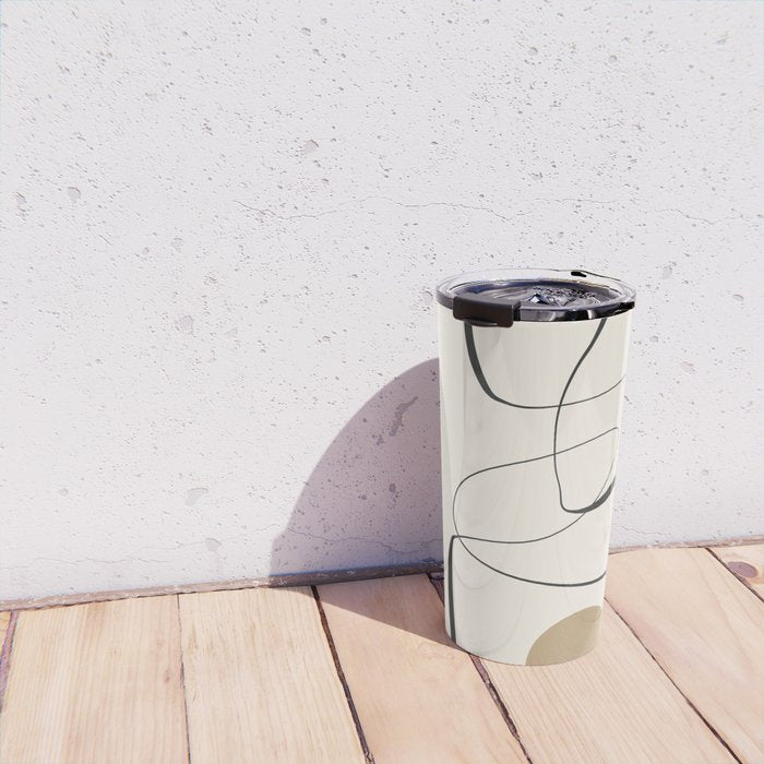 Abstract line art 84 Travel Mug Gallery Image 4