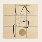 Abstract line art 84 Wood Wall Art Gallery Image 1