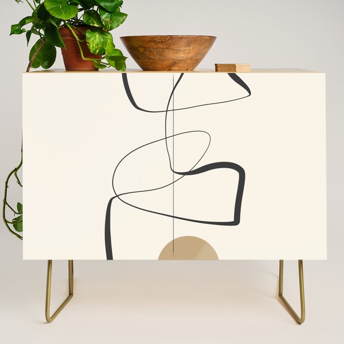 Abstract line art 84 Credenza Gallery Image 1