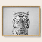 Tiger - Black & White Serving Tray Gallery Image 1
