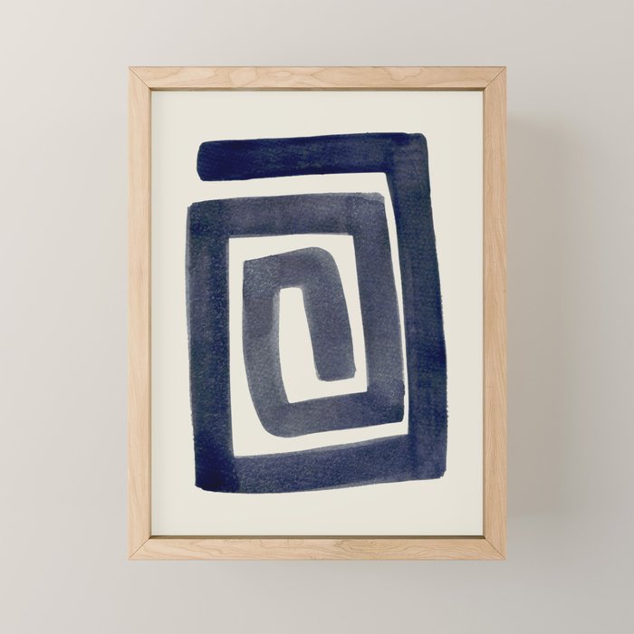 Blue Secret Mini Art Print Gallery Image 1
