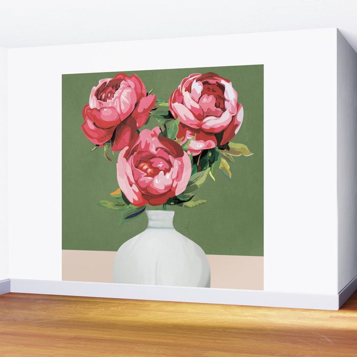 Vase of Flowers 1 Wall Mural Gallery Image 2