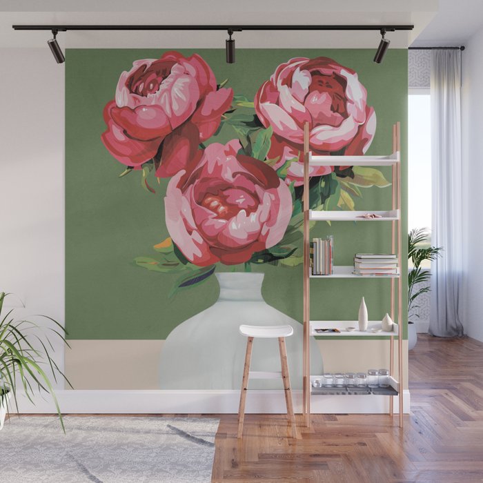 Vase of Flowers 1 Wall Mural Gallery Image 1