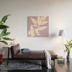Leaves Purple Wood Wall Art Gallery Image 2