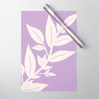 Leaves Purple Wrapping Paper Gallery Image 1