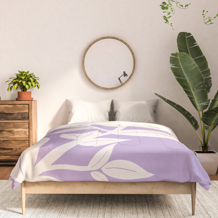 Leaves Purple Comforter Gallery Image 3