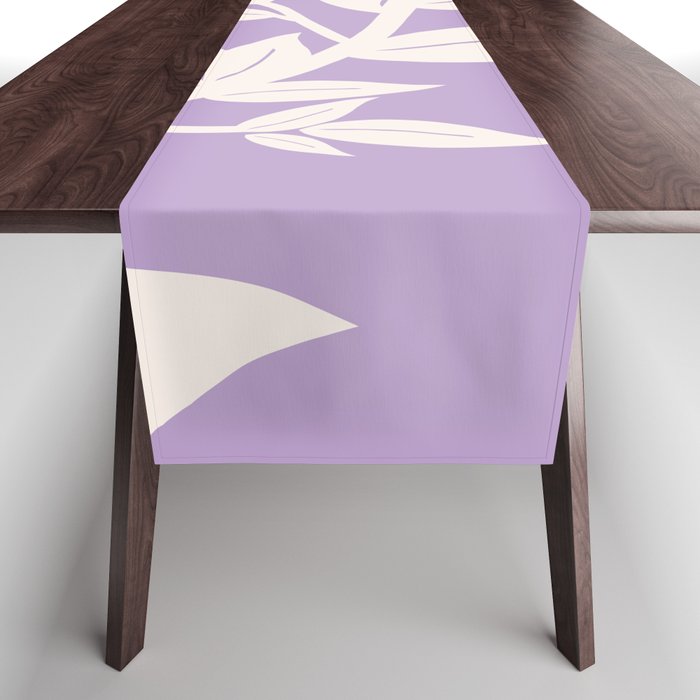 Leaves Purple Table Runner Gallery Image 1