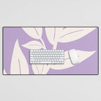 Leaves Purple Desk Mat Gallery Image 1