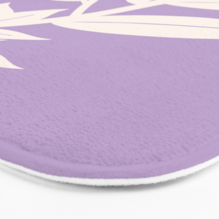 Leaves Purple Bath Mat Gallery Image 3