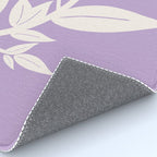 Leaves Purple Rug Gallery Image 4