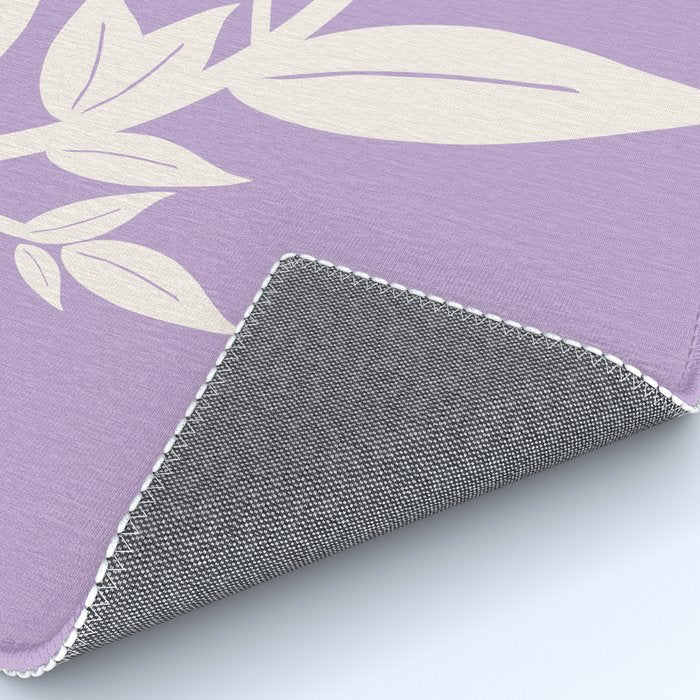 Leaves Purple Rug Gallery Image 4
