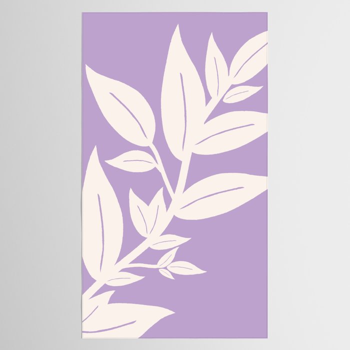 Leaves Purple Tablecloth Gallery Image 2