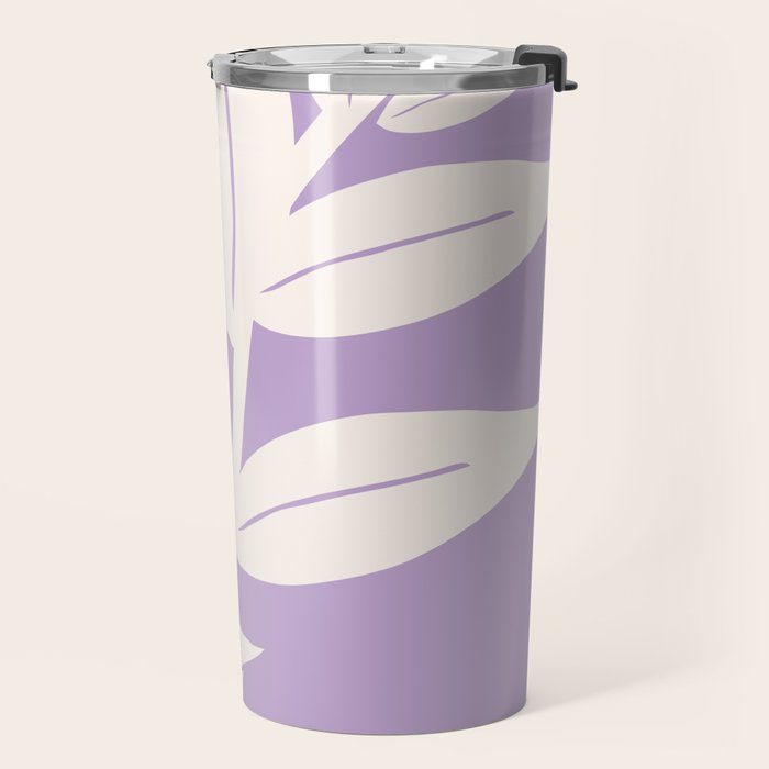 Leaves Purple Travel Mug Gallery Image 2