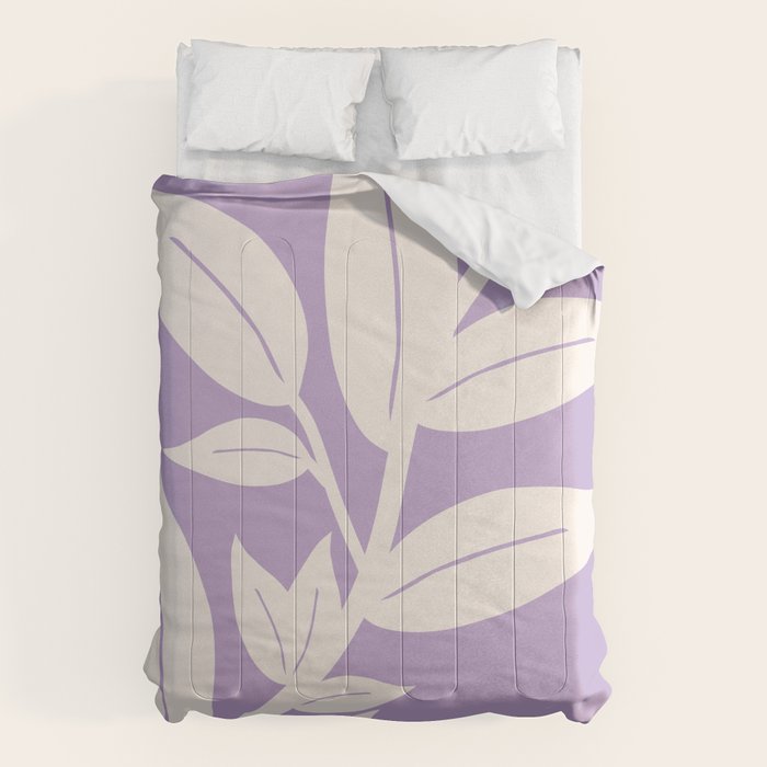 Leaves Purple Comforter Gallery Image 6