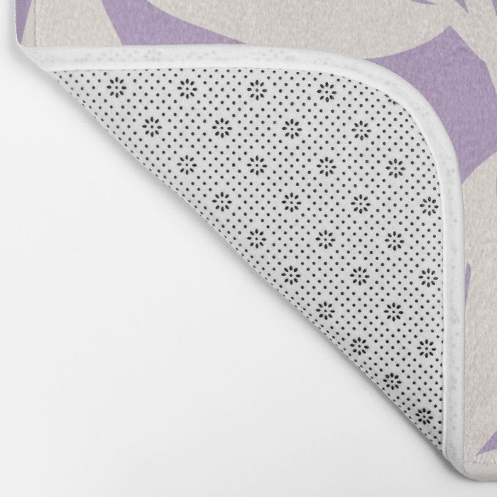 Leaves Purple Bath Mat Gallery Image 2