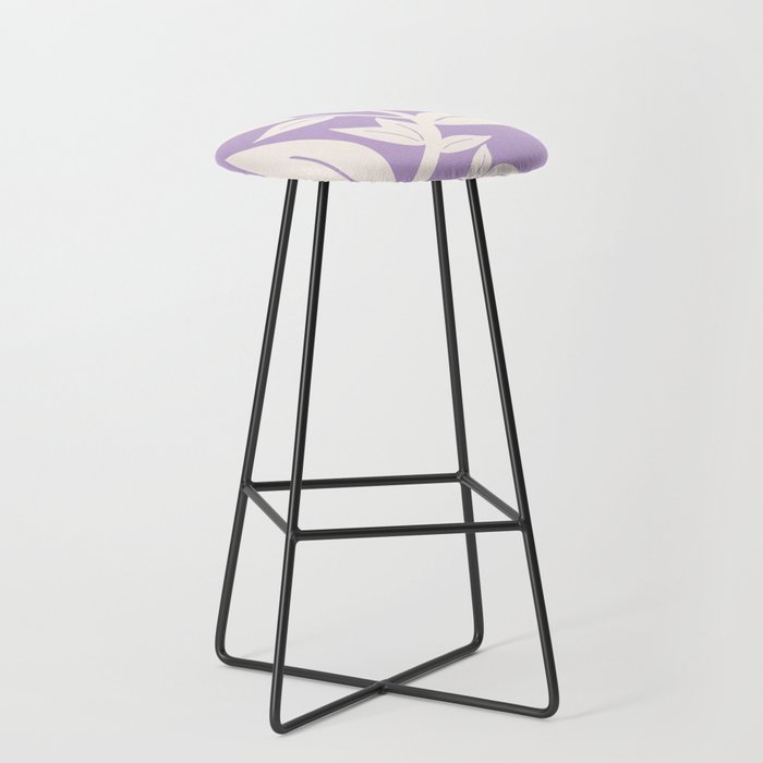 Leaves Purple Stool Gallery Image 1