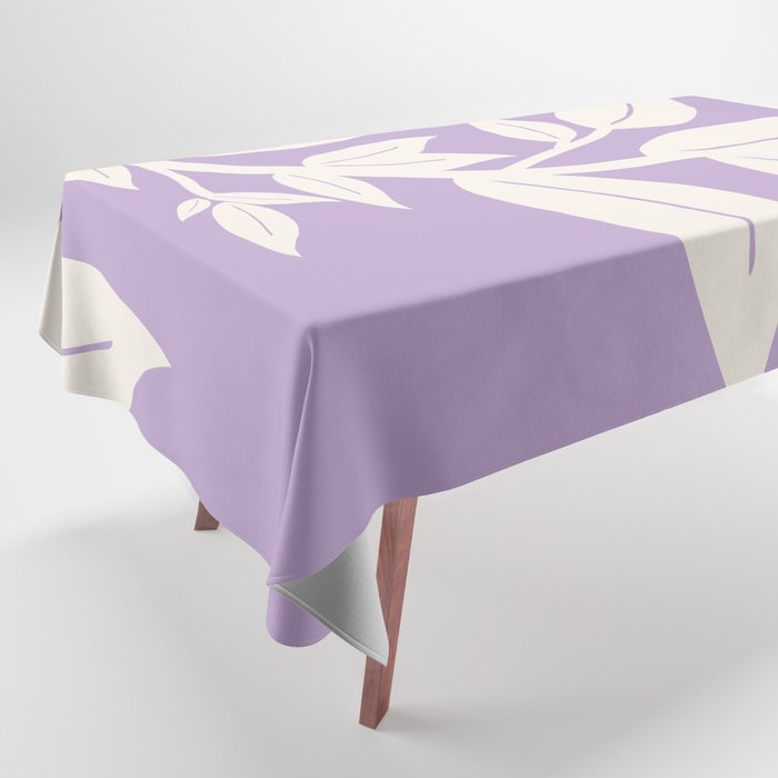 Leaves Purple Tablecloth Gallery Image 1