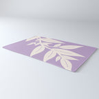 Leaves Purple Rug Gallery Image 3