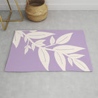 Leaves Purple Rug Gallery Image 1