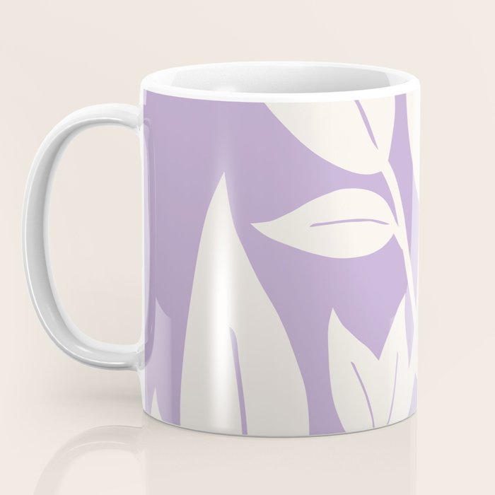 Leaves Purple Coffee Mug Gallery Image 3