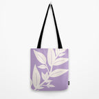 Leaves Purple Tote Bag Gallery Image 2