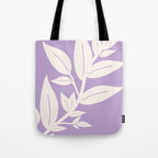 Leaves Purple Tote Bag Gallery Image 1