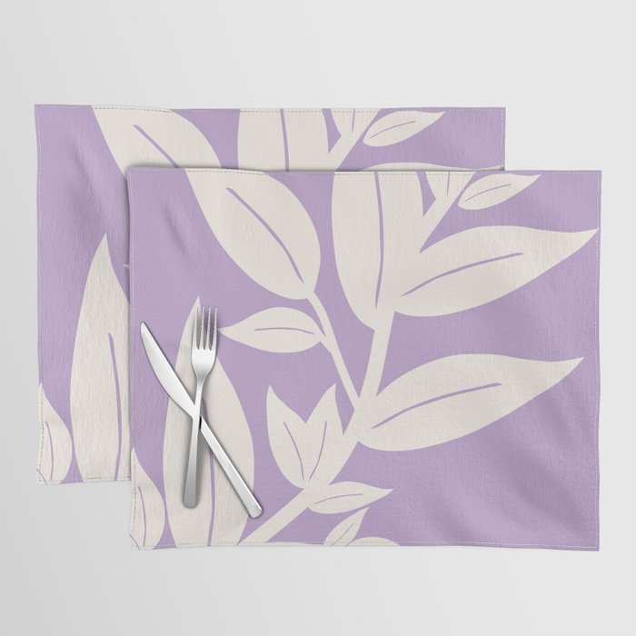 Leaves Purple Placemat Gallery Image 1
