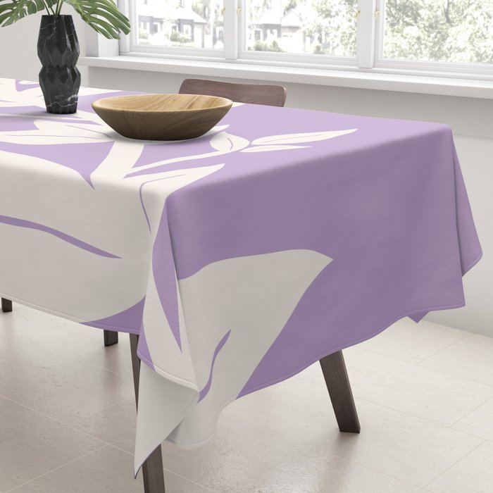 Leaves Purple Tablecloth Gallery Image 3