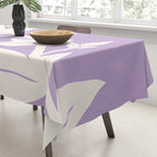 Leaves Purple Tablecloth Gallery Image 3