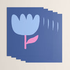 Happy Tulip - blue pink Wrapping Paper Gallery Image 3